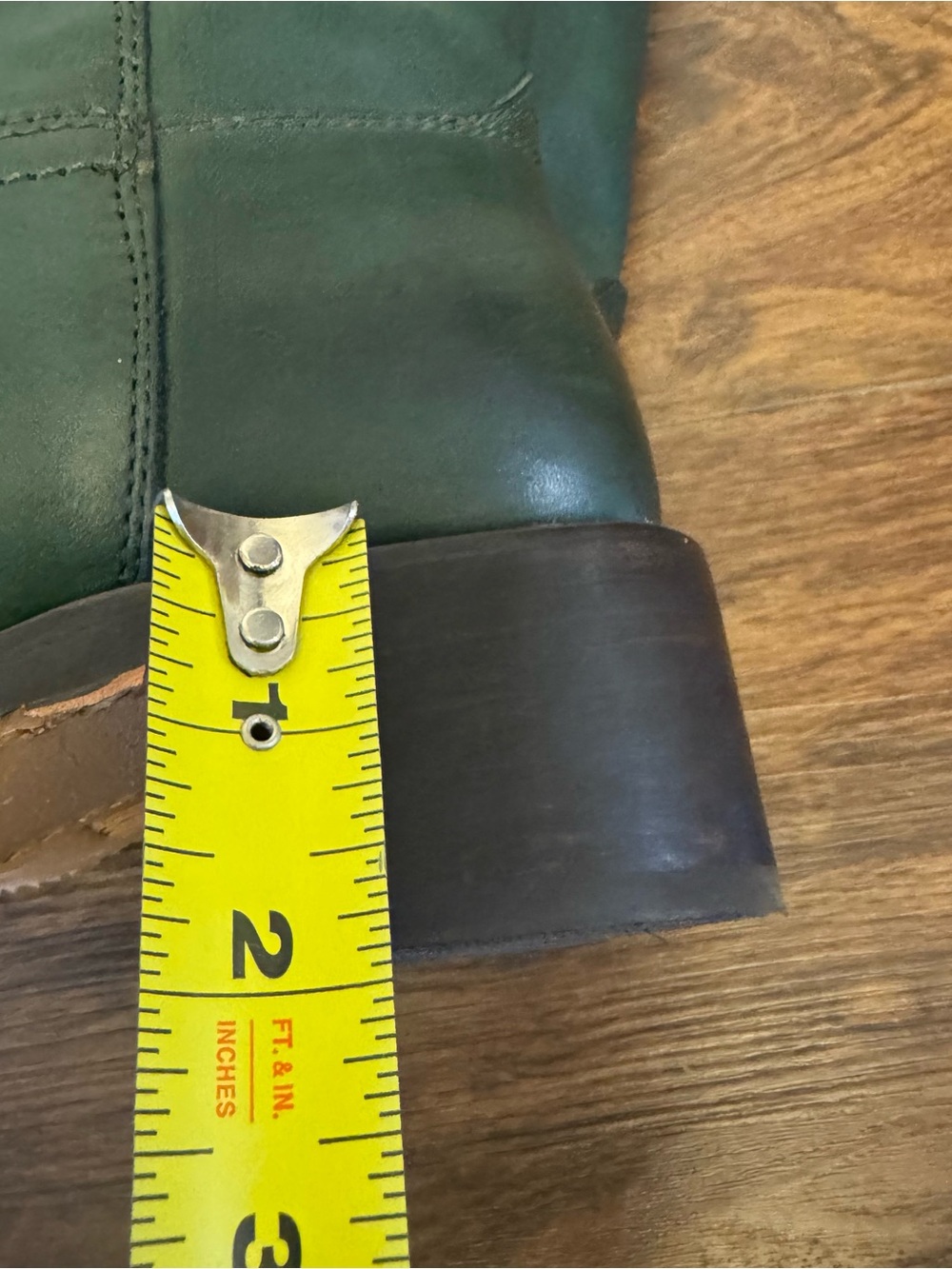 Frye Campus Boots Dark Green Leather Over-The-Knee Riding Boots - Picture 12 of 13